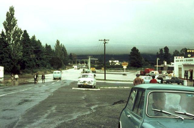 Tongariro River floods garage
